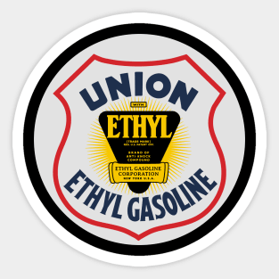 Union Ethyl Gasoline vintage sign reproduction Sticker